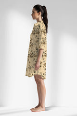 Woman Polyviscon Fleuron Shirt Tunic - ROTASYON - Image 2