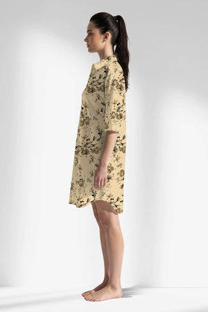 Woman Polyviscon Fleuron Shirt Tunic - ROTASYON - Image 2