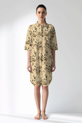 Woman Polyviscon Fleuron Shirt Tunic - ROTASYON - Image 1