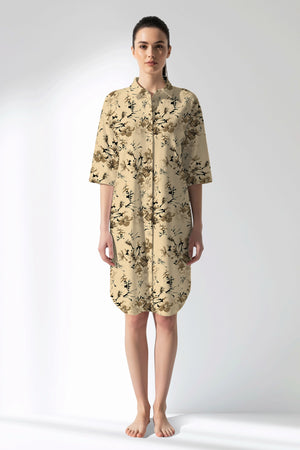 Woman Polyviscon Fleuron Shirt Tunic - ROTASYON - Image 1