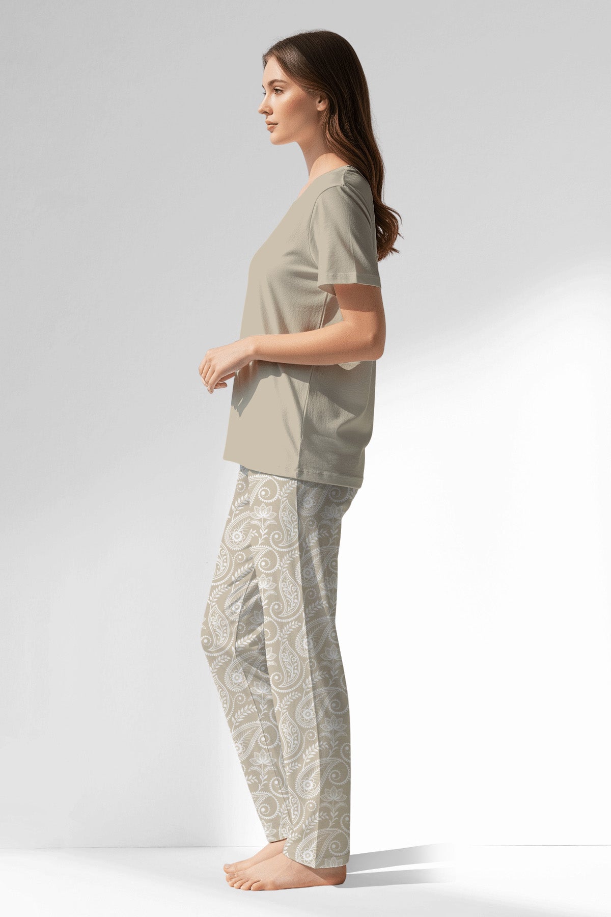 Woman Polyviscon Lunafleur Pyjama Set - 14-1107 - Image 2