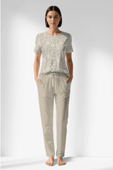 Woman Polyviscon Lunafleur Pocket Detail Pyjama Set - ROTASYON - Image 1