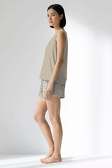 Woman Polyviscon Lunafleur Thick Strap Short Set - 14-1107 - Image 2