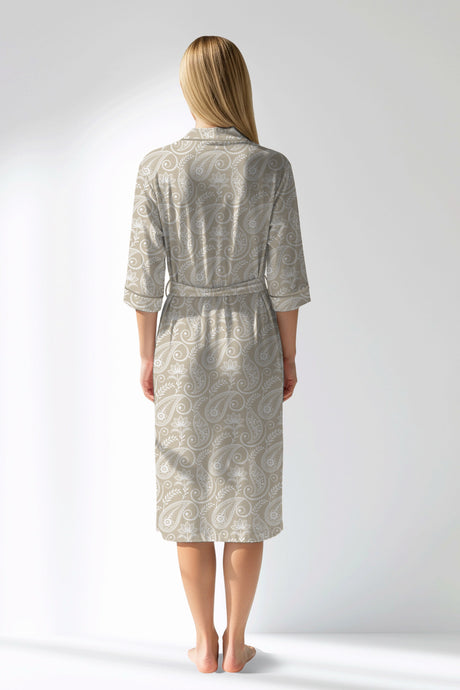 Woman Polyviscon Lunafleur Dressing Gown - ROTASYON - Image 3