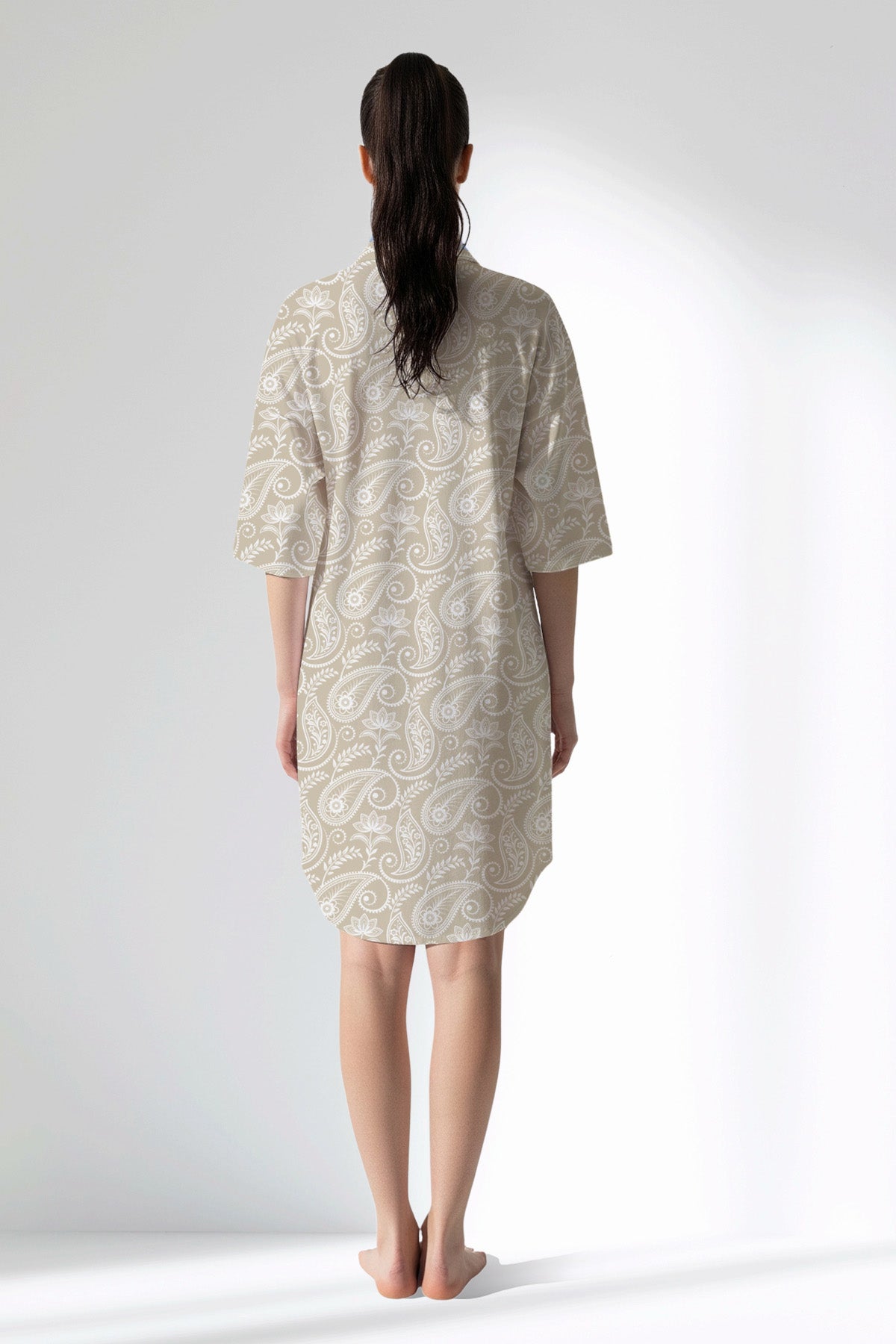 Woman Polyviscon Lunafleur Shirt Tunic - ROTASYON - Image 3