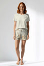 Woman Polyviscon Magnolia Short Set - METRAJ ZEMIN - Image 1