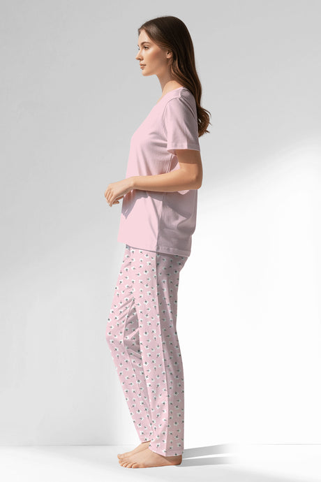 Woman Polyviscon Cloud Pyjama Set - 12-2906 - Image 2