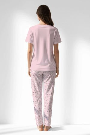 Woman Polyviscon Cloud Pyjama Set - 12-2906 - Image 3