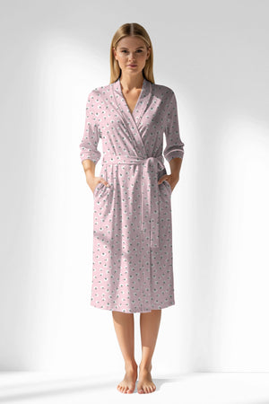 Woman Polyviscon Cloud Dressing Gown - ROTASYON - Image 1