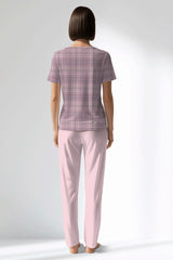 Woman Polyviscon TidyPatch Pocket Detail Pyjama Set - ROTASYON - Image 3