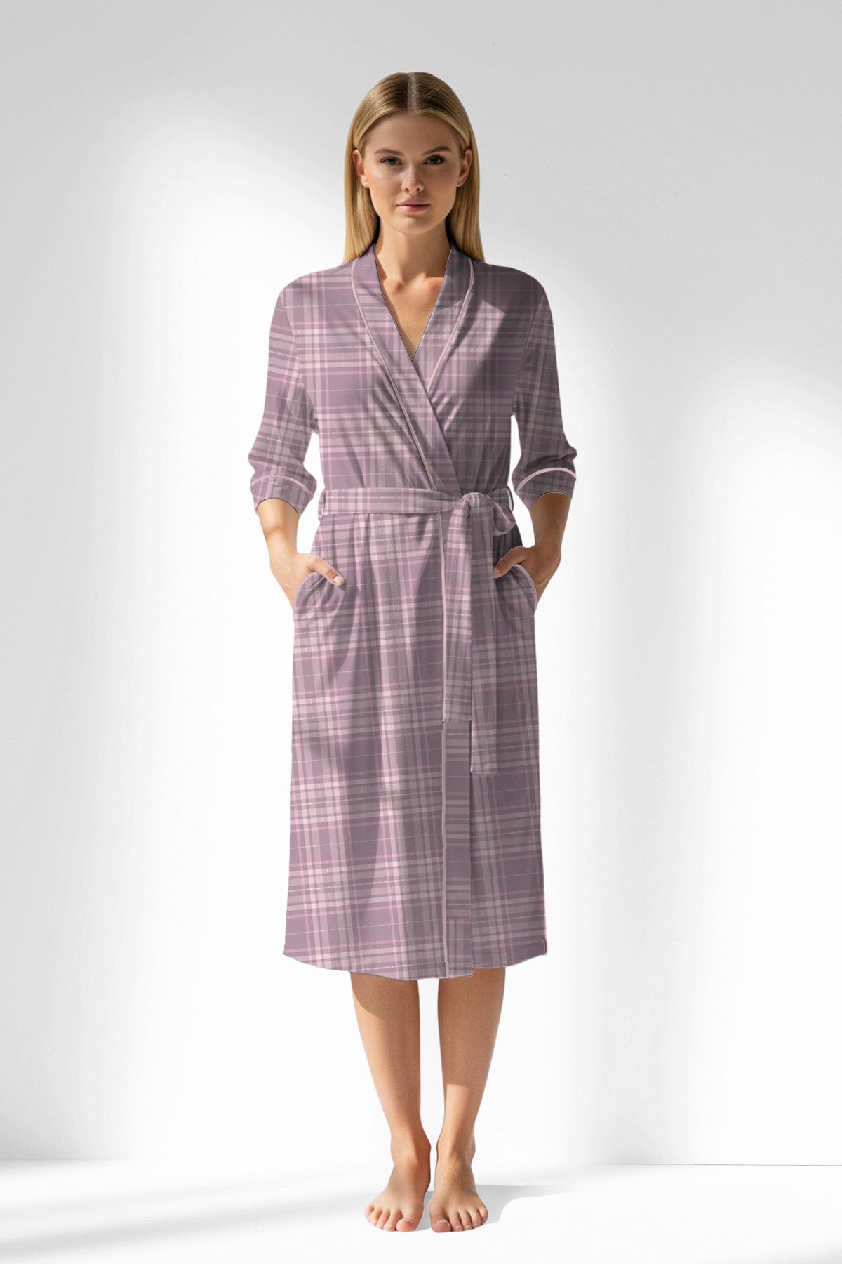 Woman Polyviscon TidyPatch Dressing Gown - ROTASYON - Image 1