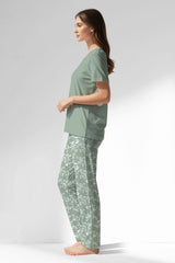 Woman Polyviscon GreenDay Pyjama Set - 15-5706 - Image 2