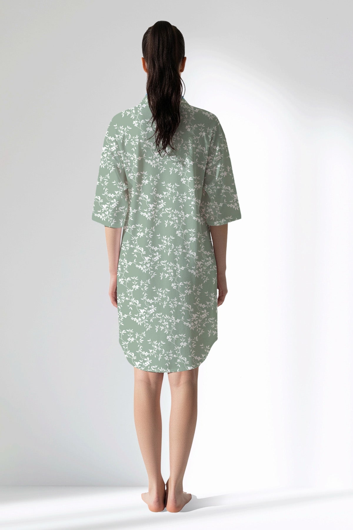 Woman Polyviscon GreenDay Shirt Tunic - ROTASYON - Image 3