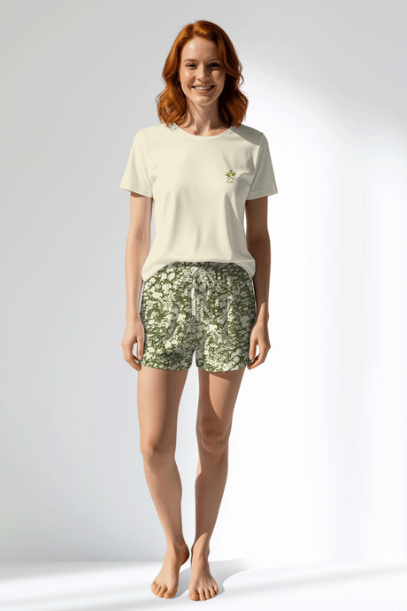 Woman Polyviscon GreenHalo Short Set - 11-0107 - Image 1