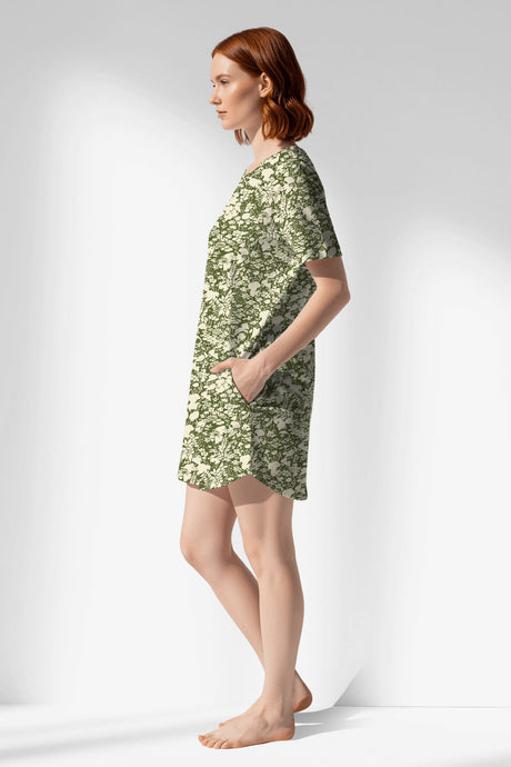 Woman Polyviscon GreenHalo Pocket Detail Tunic - ROTASYON - Image 2