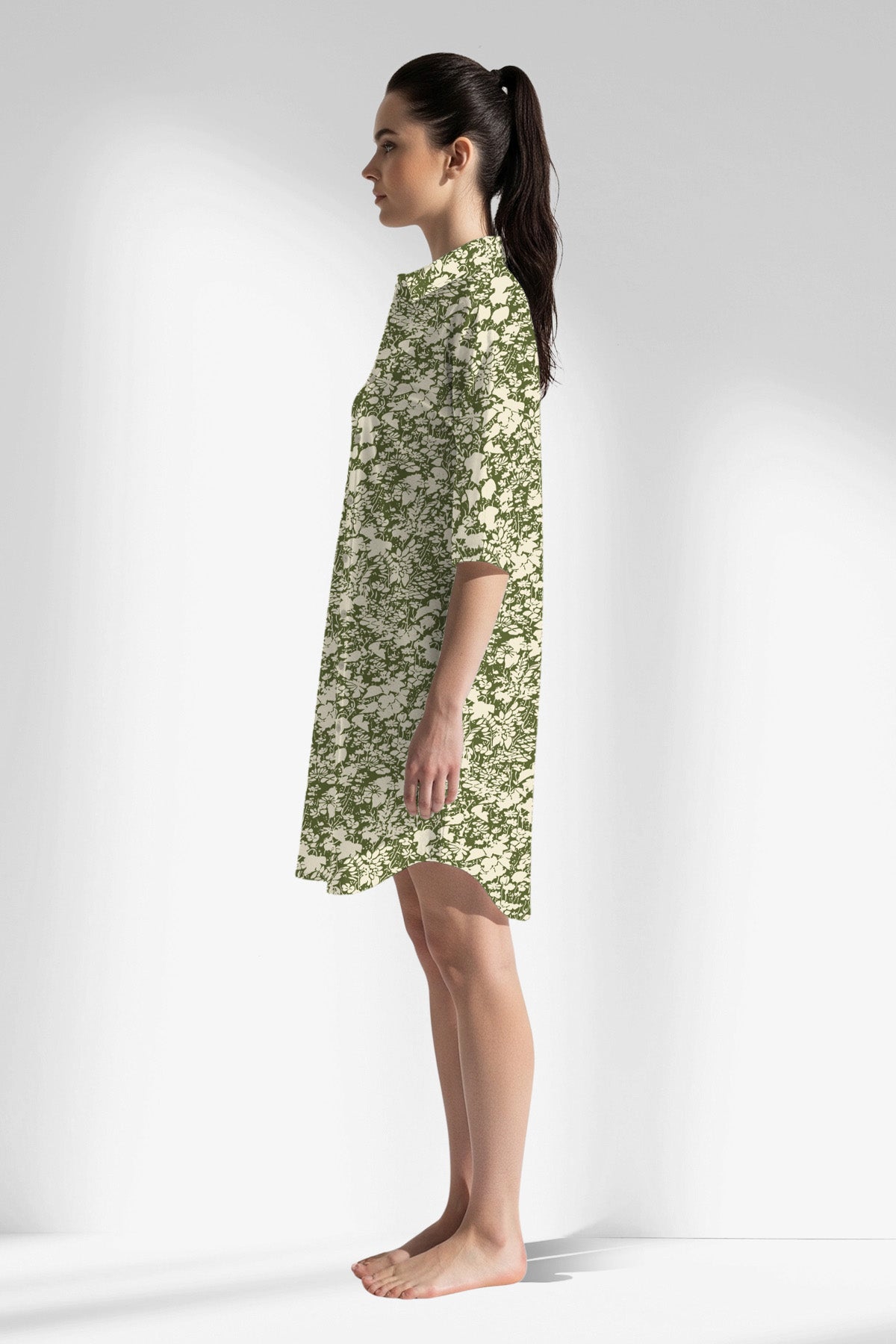 Woman Polyviscon GreenHalo Shirt Tunic - ROTASYON - Image 2