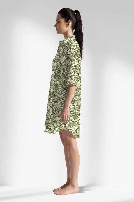Woman Polyviscon GreenHalo Shirt Tunic - ROTASYON - Image 2