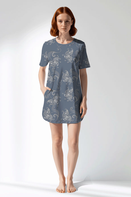 Woman Polyviscon Liliora Pocket Detail Tunic - ROTASYON - Image 1