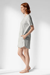 Woman Polyviscon InkWave Pocket Detail Tunic - ROTASYON - Image 2