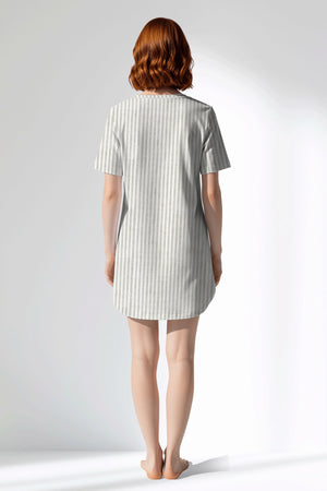 Woman Polyviscon InkWave Pocket Detail Tunic - ROTASYON - Image 3