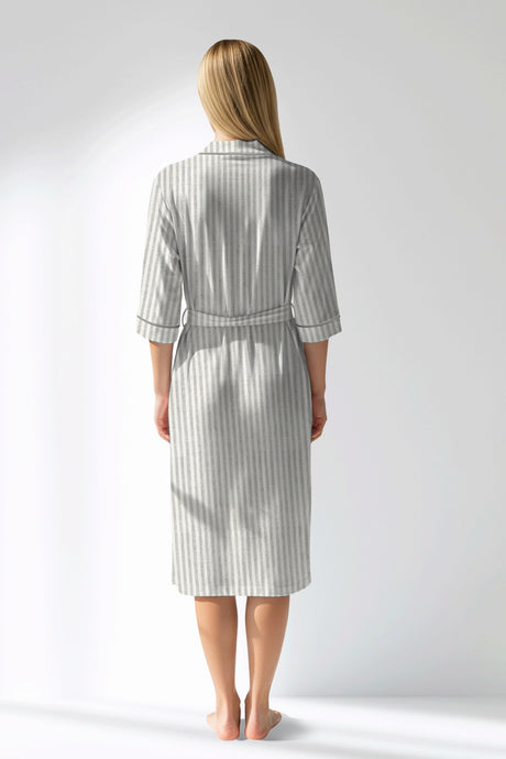Woman Polyviscon InkWave Dressing Gown - ROTASYON - Image 3