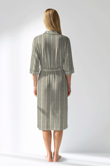 Woman Polyviscon LineFlow Dressing Gown - ROTASYON - Image 3