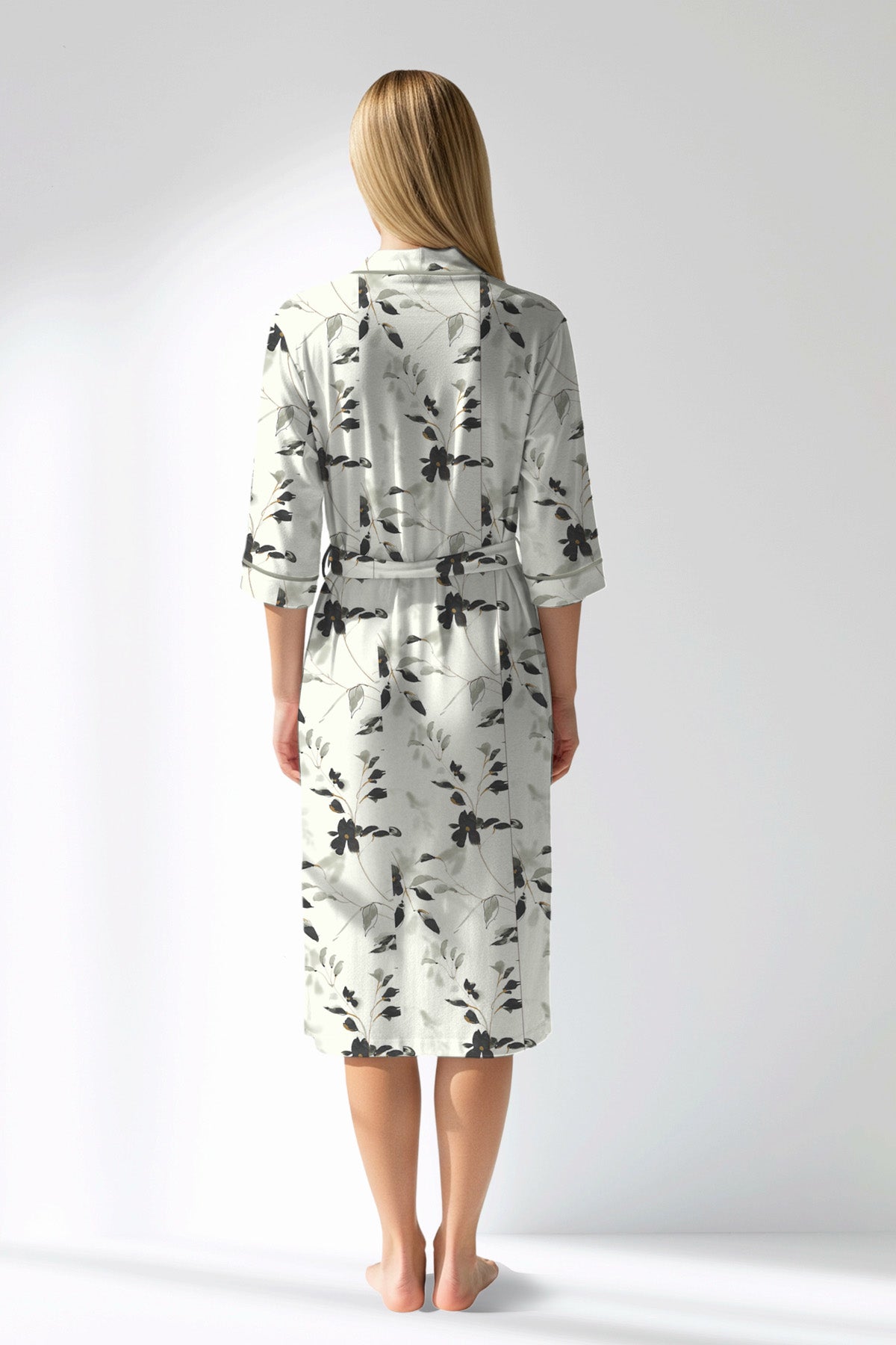 Woman Polyviscon Armonelle Dressing Gown - ROTASYON - Image 3