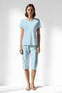 Woman Polyviscon Arvelin Capri Set - METRAJ ZEMIN - Image 1