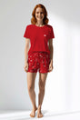 Woman Polyviscon Catty Short Set - METRAJ ZEMIN - Image 1