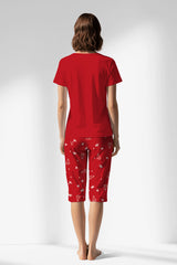 Woman Polyviscon Catty Capri Set - METRAJ ZEMIN - Image 2