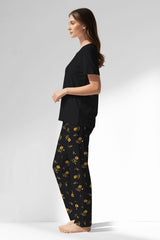 Woman Polyviscon Floryn Pyjama Set - METRAJ ZEMIN - Image 2