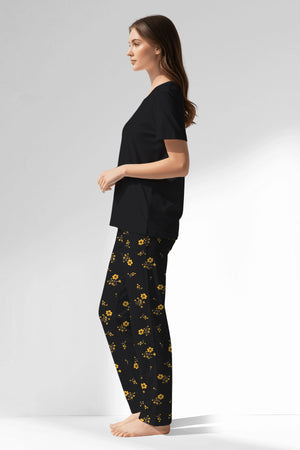 Woman Polyviscon Floryn Pyjama Set - METRAJ ZEMIN - Image 2
