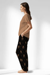 Woman Polyviscon Iralea Drop Collar Pyjama Set - METRAJ BAKIR - Image 2