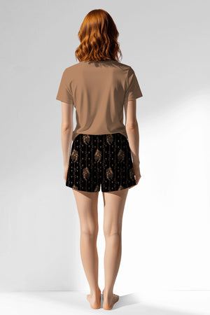 Woman Polyviscon Iralea Short Set - METRAJ BAKIR - Image 3
