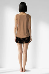 Woman Polyviscon Iralea Thick Strap Short Set - METRAJ BAKIR - Image 3