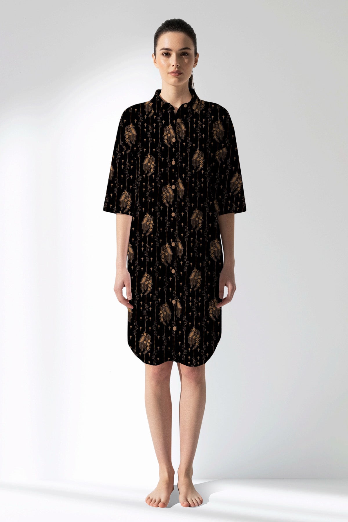 Woman Polyviscon Iralea Shirt Tunic - ROTASYON - Image 1