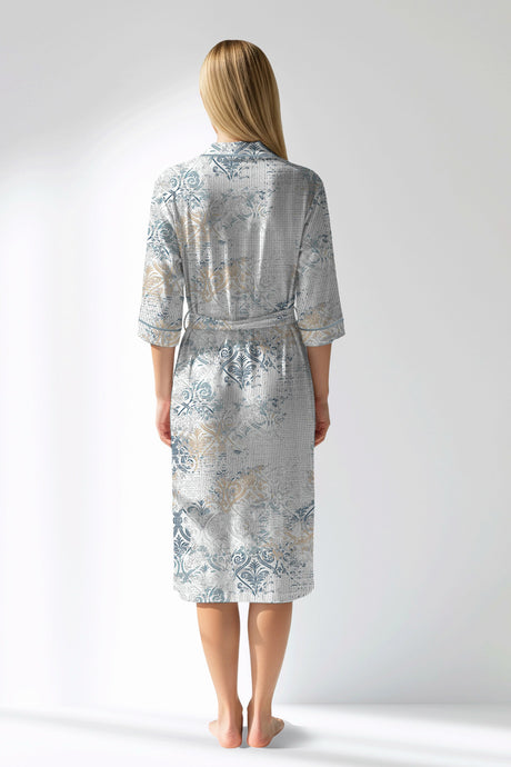 Woman Polyviscon Livora Dressing Gown - ROTASYON - Image 3
