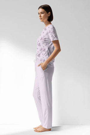 Woman Polyviscon Lunaris Pocket Detail Pyjama Set - ROTASYON - Image 2