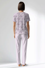 Woman Polyviscon Lunaris Pocket Detail Pyjama Set - ROTASYON - Image 3