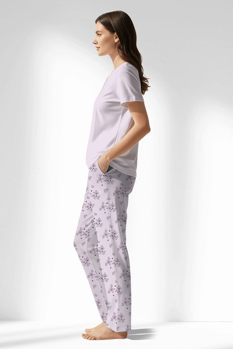 Woman Polyviscon Lunaris Drop Collar Pyjama Set - METRAJ ZEMIN - Image 2