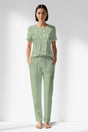 Woman Polyviscon Mirale Pocket Detail Pyjama Set - ROTASYON - Image 1