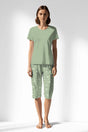 Woman Polyviscon Mirale Capri Set - METRAJ ZEMIN - Image 1
