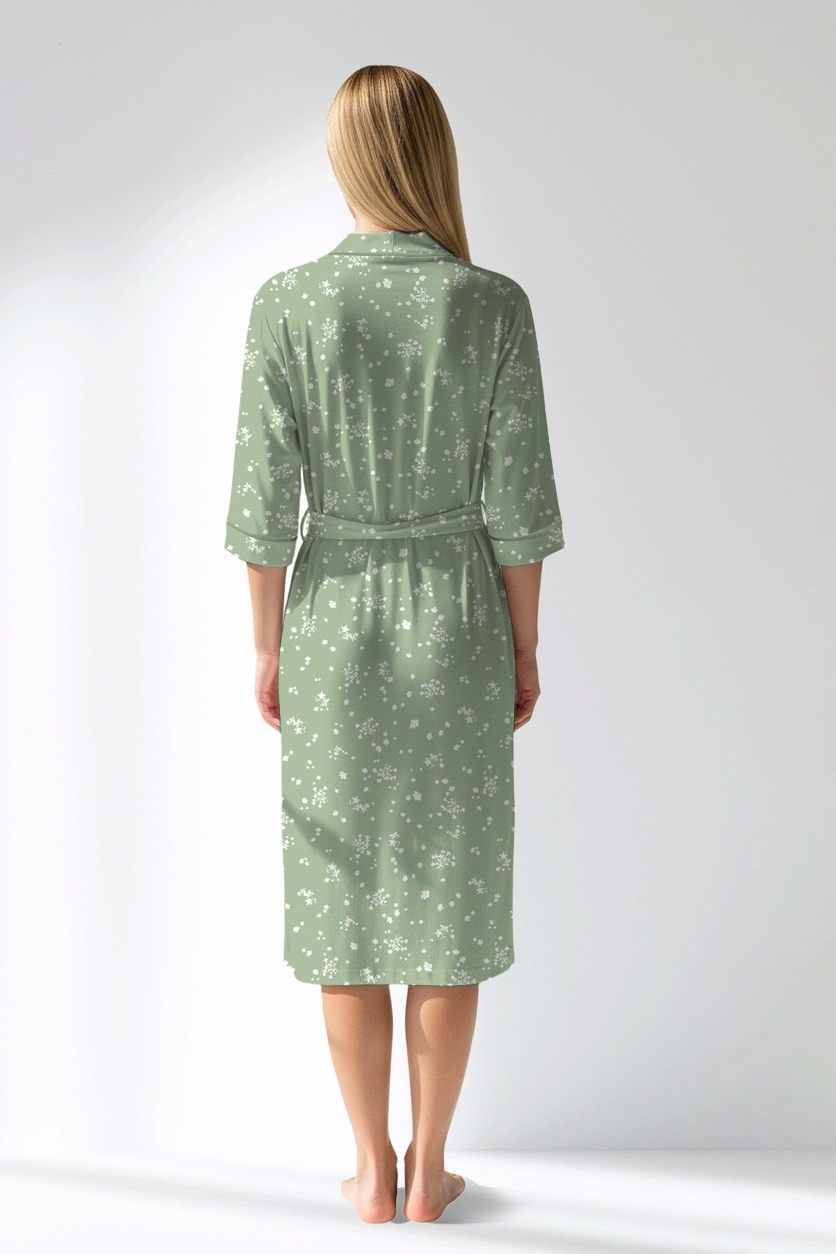 Woman Polyviscon Mirale Dressing Gown - ROTASYON - Image 3