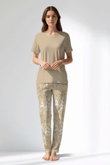 Woman Polyviscon Orlena Pyjama Set - METRAJ ZEMIN - Image 1