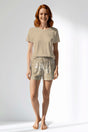 Woman Polyviscon Orlena Short Set - METRAJ ZEMIN - Image 1