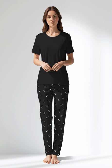 Woman Polyviscon Ritmica Pyjama Set - METRAJ ZEMIN - Image 1