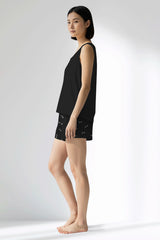 Woman Polyviscon Ritmica Thick Strap Short Set - METRAJ ZEMIN - Image 2
