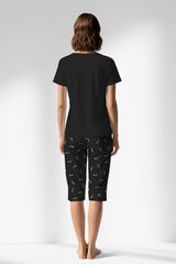 Woman Polyviscon Ritmica Capri Set - METRAJ ZEMIN - Image 3