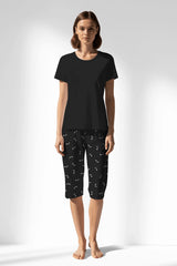Woman Polyviscon Ritmica Capri Set - METRAJ ZEMIN - Image 1