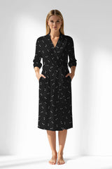 Woman Polyviscon Ritmica Dressing Gown - ROTASYON - Image 1